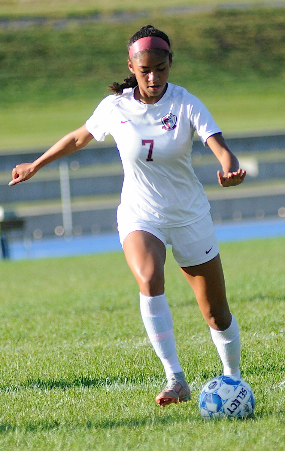 Jael-Marie Guy posted three goals for the Lady Raiders.